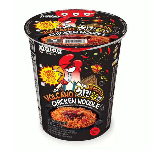 Paldo Volcano Chicken Noodle, 12 x 70g