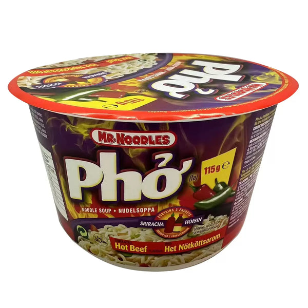 Mr Noodles Pho Hot Beef Noodle Soup, 12 x 115g