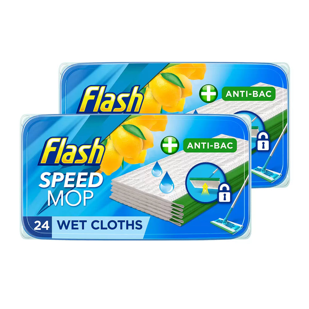Flash Speedmop WET CLOTHS Refills Lemon (24 Per Pack) Speed Mop Refill - Foto 9