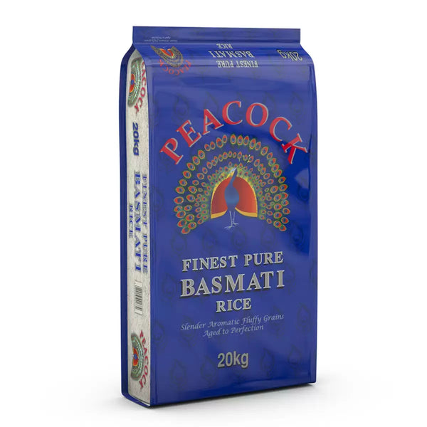 Peacock Finest Pure Basmati Rice - 20kg